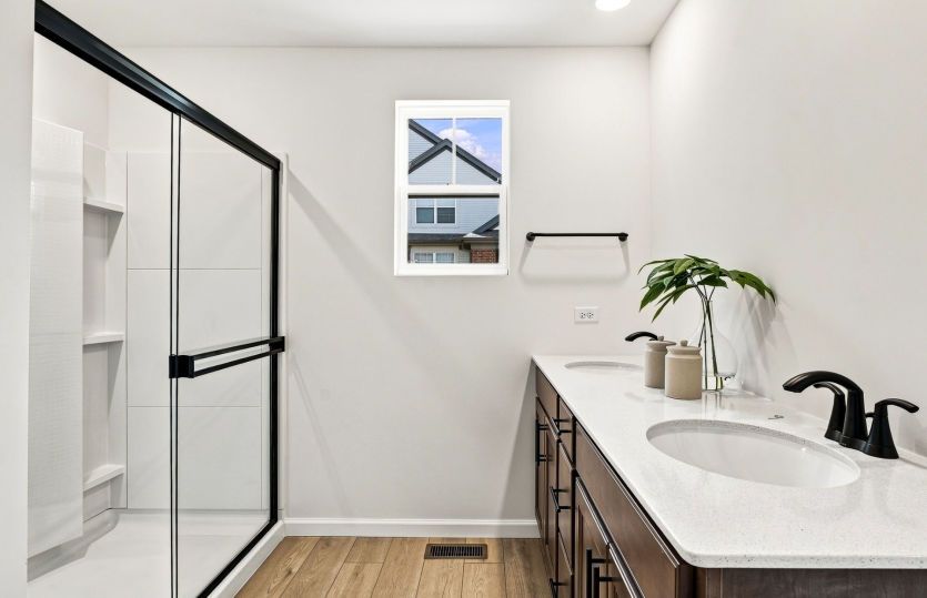 Large Owner's Bath with Dual Vanity