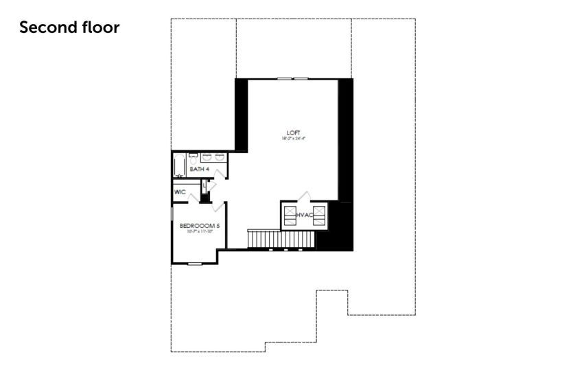 Second Floor 3 br / 2.5 ba