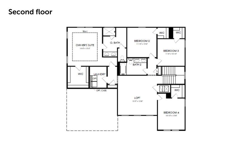 Second Floor 4 br / 2.5 ba