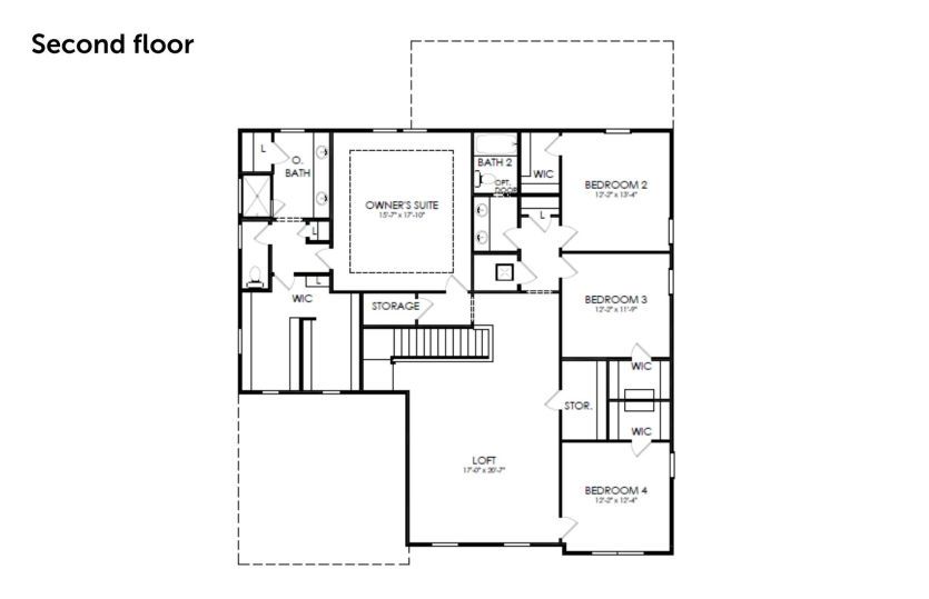 Second Floor 4 br / 2.5 ba