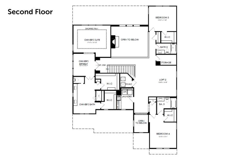 Second Floor 4 br / 3.5 ba