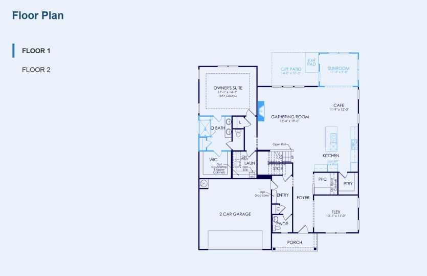 Fieldcrest Floor Plan, Quick Move-In Home, Floor 1