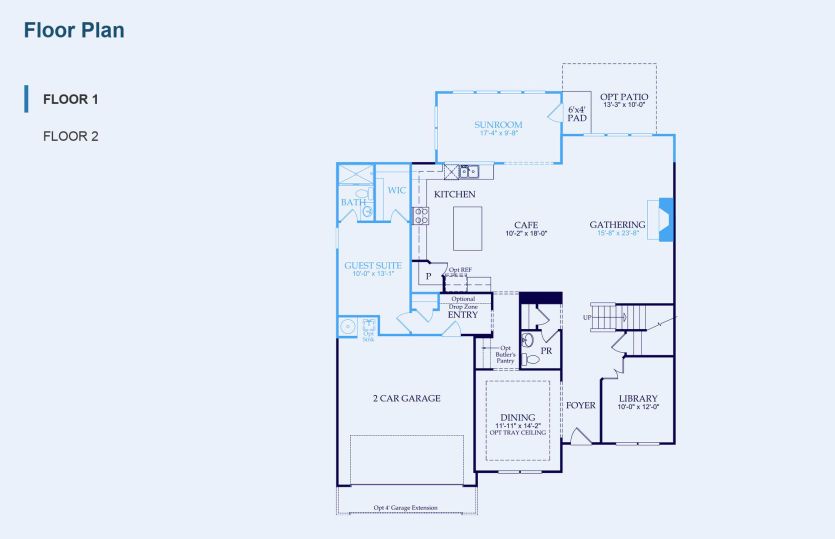 Riverton Floor Plan, Quick Move-In Home, Floor 1