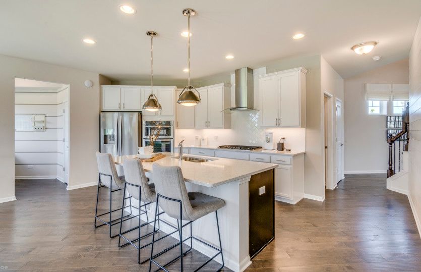 Kitchen with Pendant Lighting