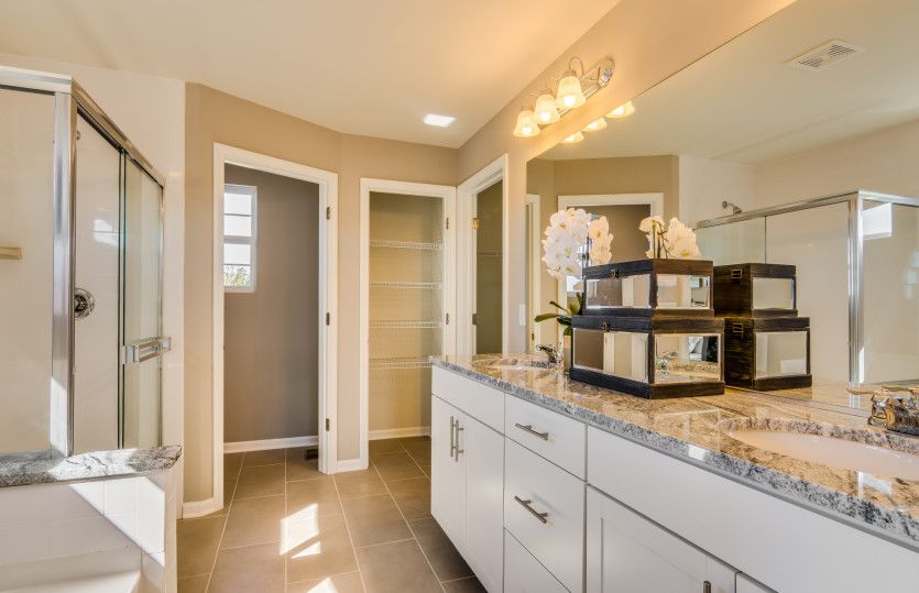 Owner's Bath with Double Bowl Vanity