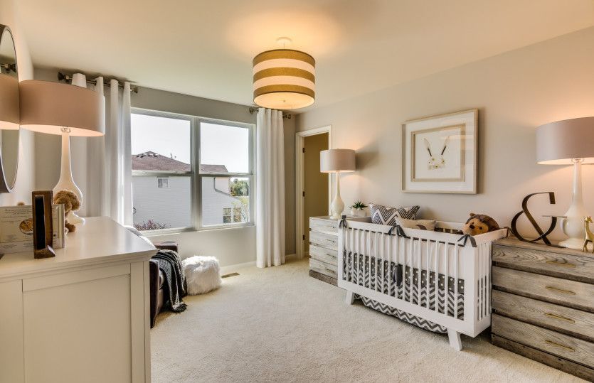 Secondary Bedroom Shown as a Nursery
