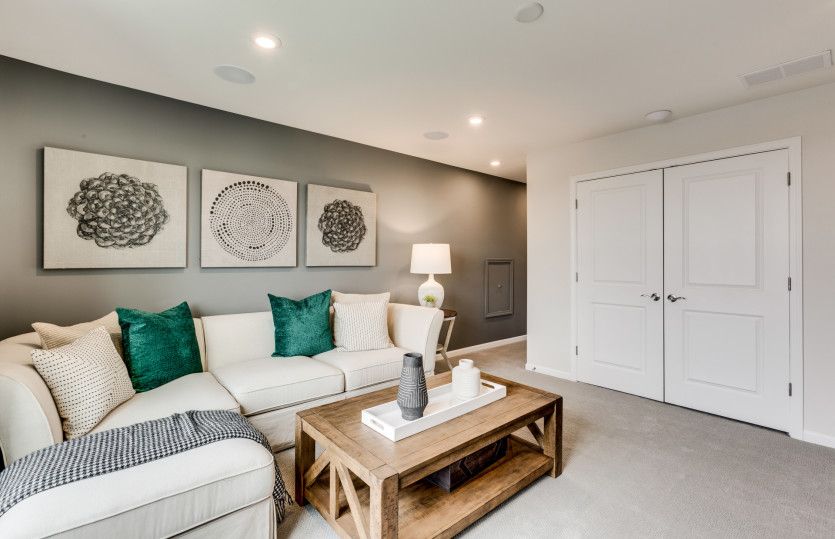 Loft Space with Hallway Leading to Bedroom and Bath