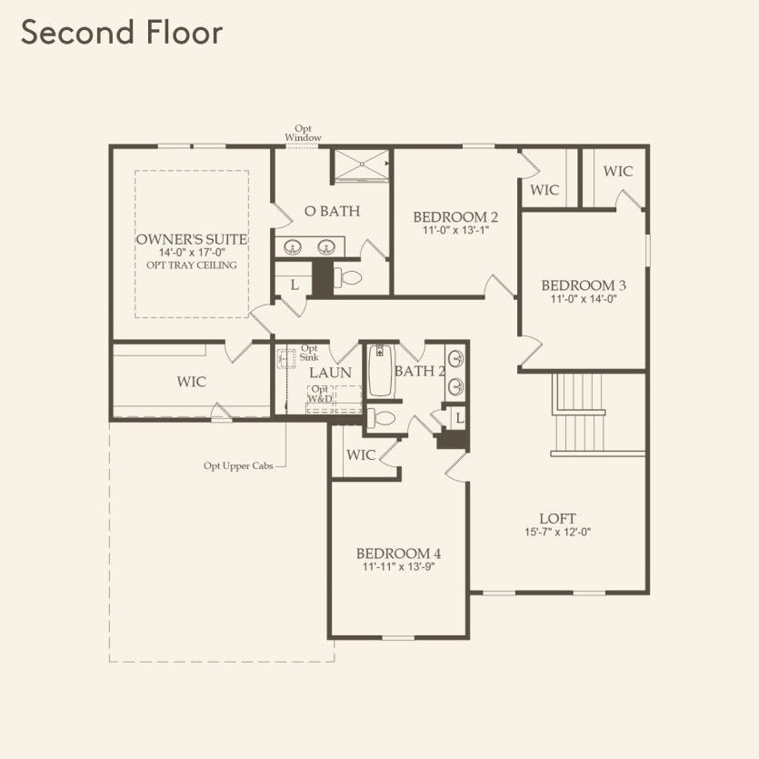 Second Floor 4 br / 2.5 ba