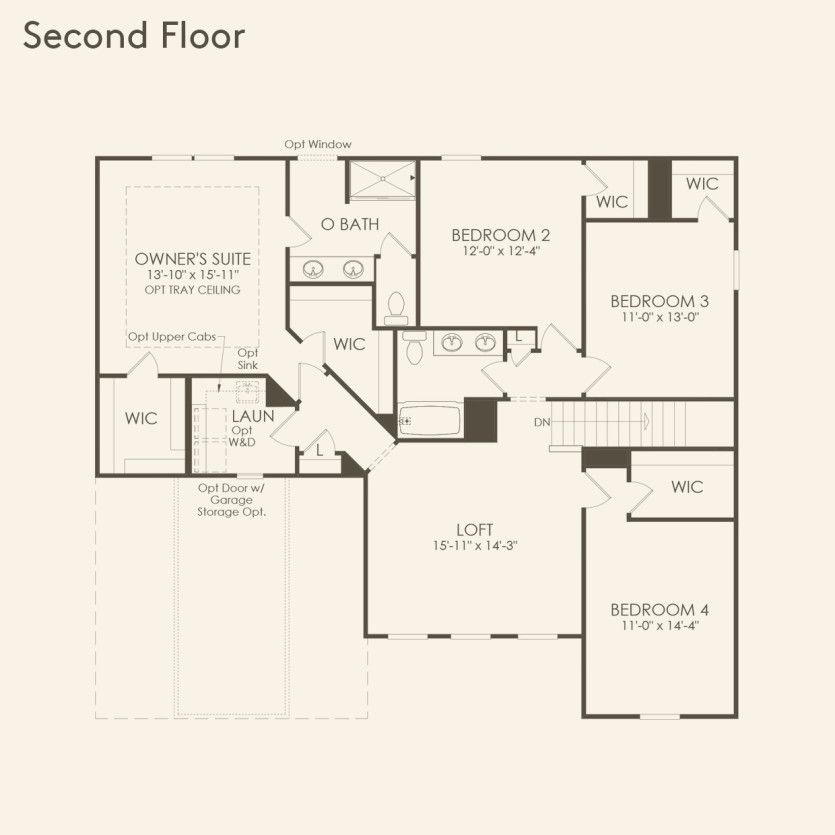Second Floor 4 br / 2.5 ba