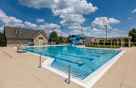 Community Pool with Waterslide
