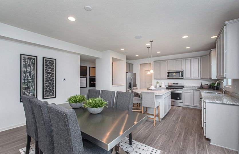 Cafe/Dining Area, Open to Kitchen