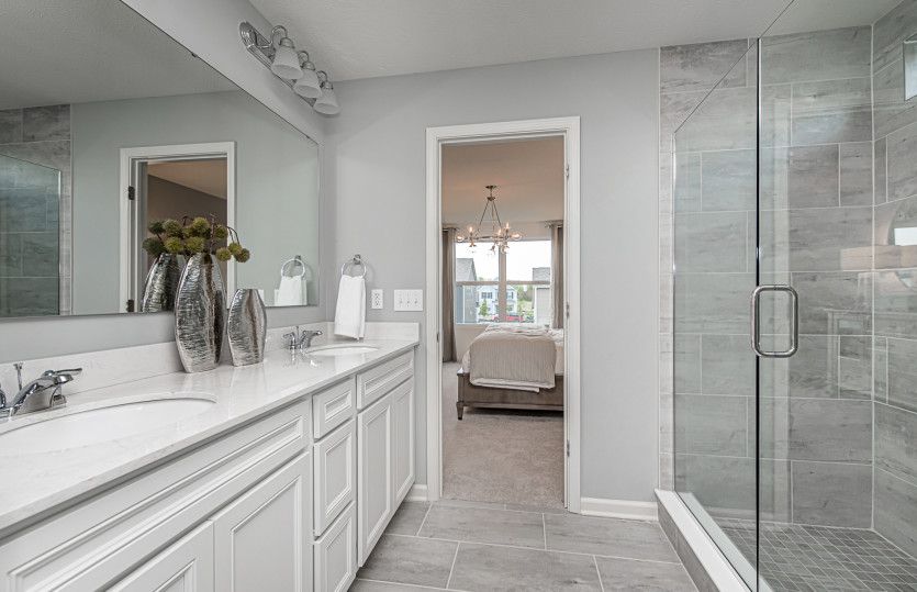 Owner's Bath with Double Bowl Vanity