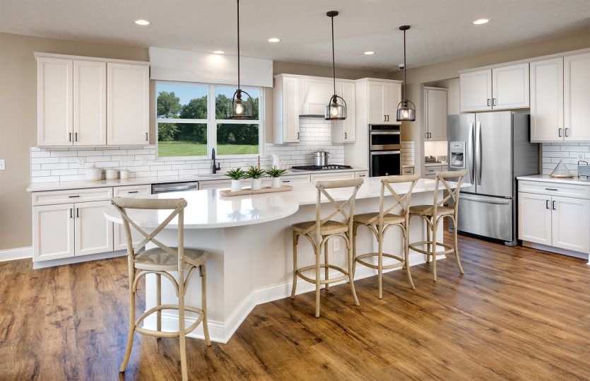 Kitchen with Rounded Island