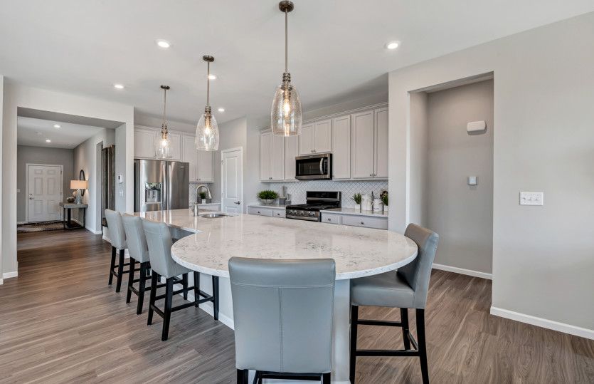 Kitchen with Rounded Island