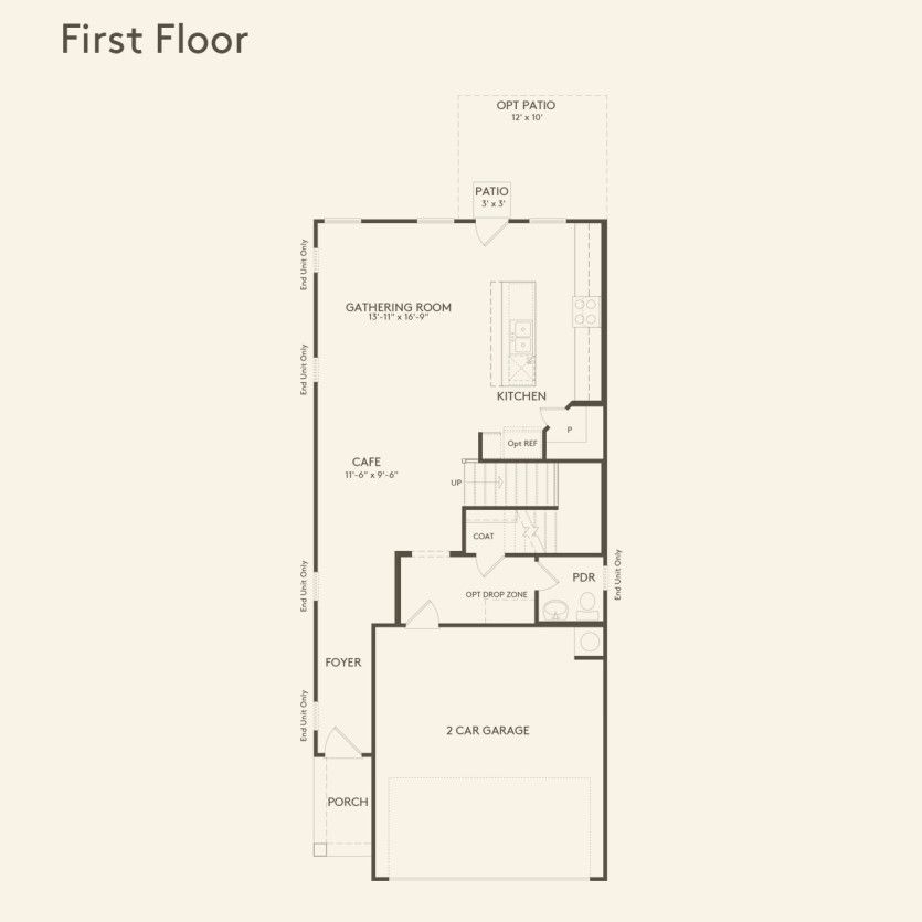 First Floor 3 br / 2.5 ba