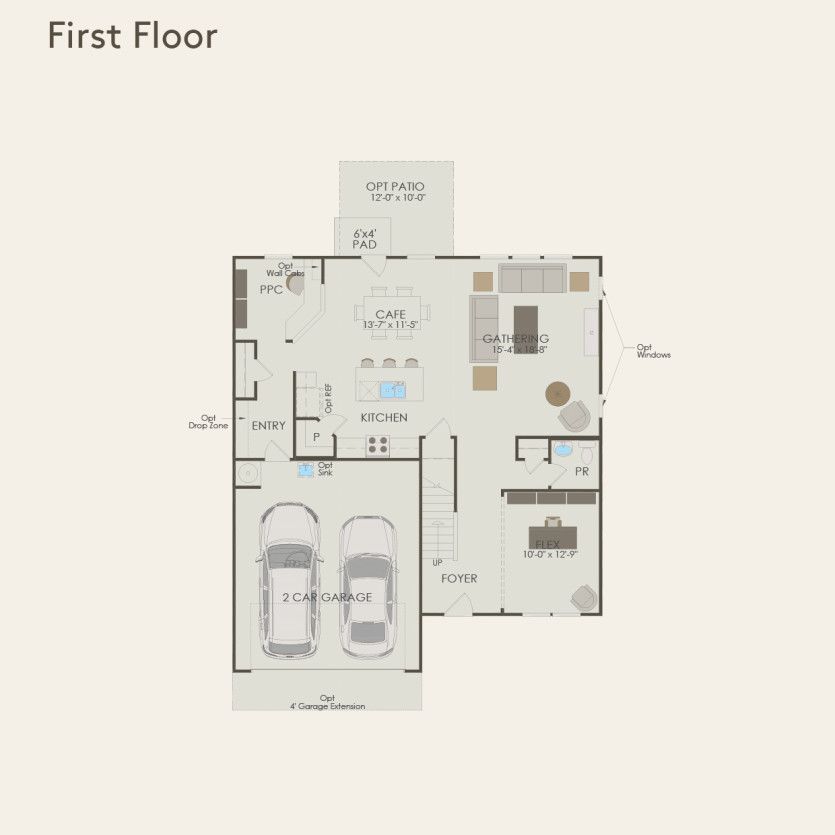 First Floor 3 br / 2.5 ba
