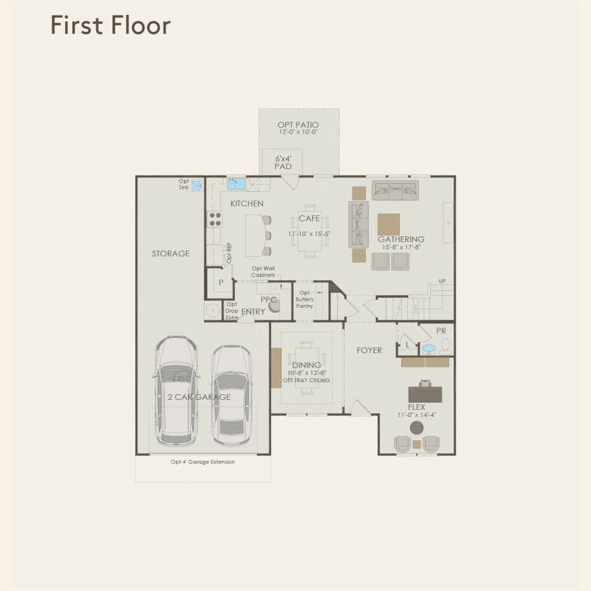 First Floor 4 br / 2.5 ba