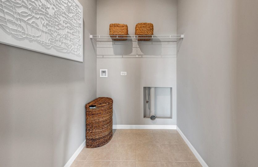 Laundry Room with Shelving