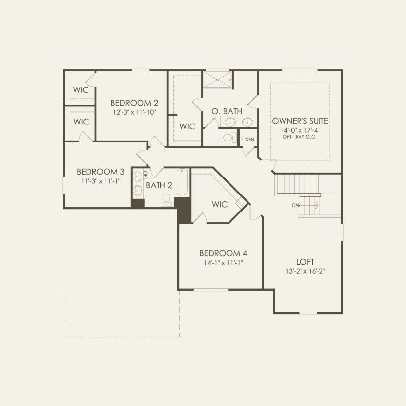 Second Floor 4 br / 2.5 ba