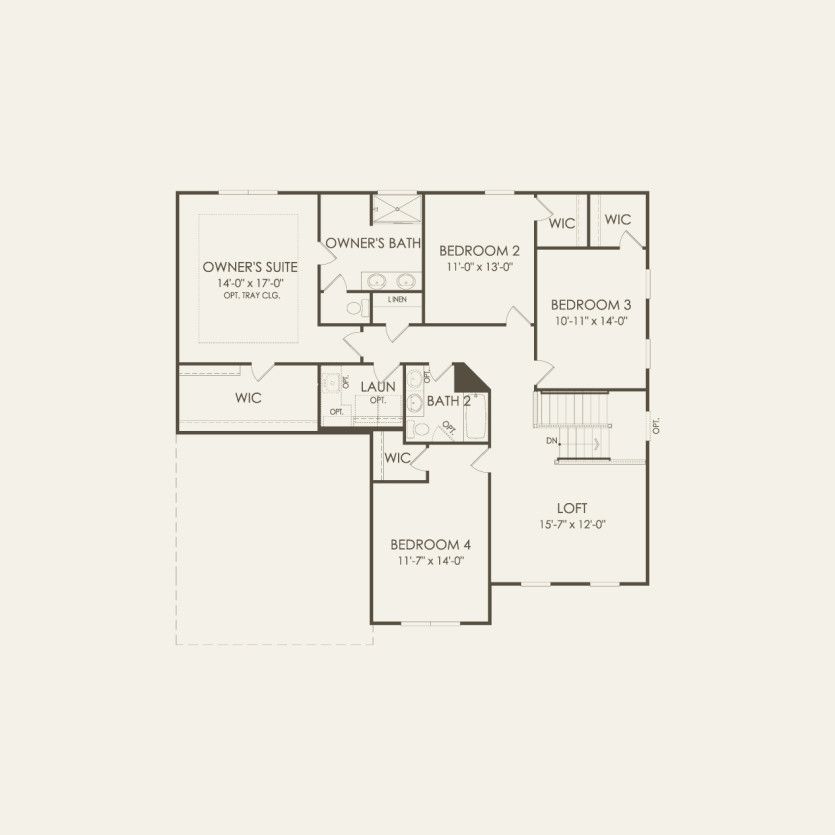 Second Floor 4 br / 2.5 ba