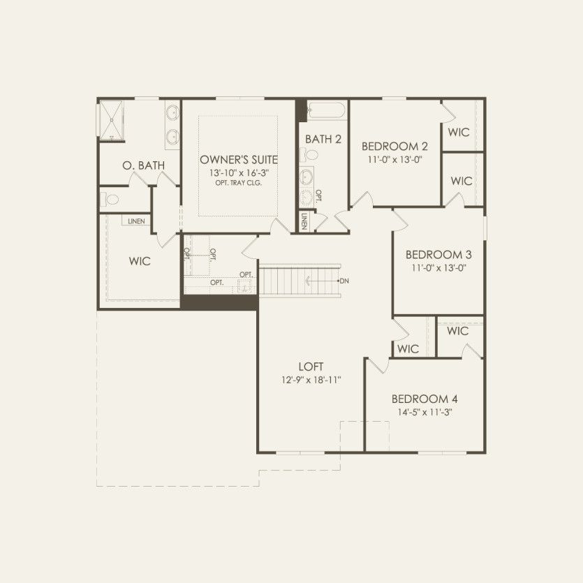 Second Floor 4 br / 2.5 ba
