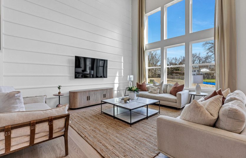Gathering Room with Two-Story Ceilings