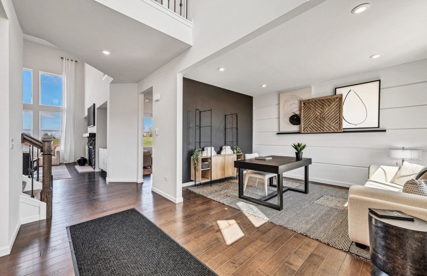 Spacious Foyer with Adjacent Flex Room