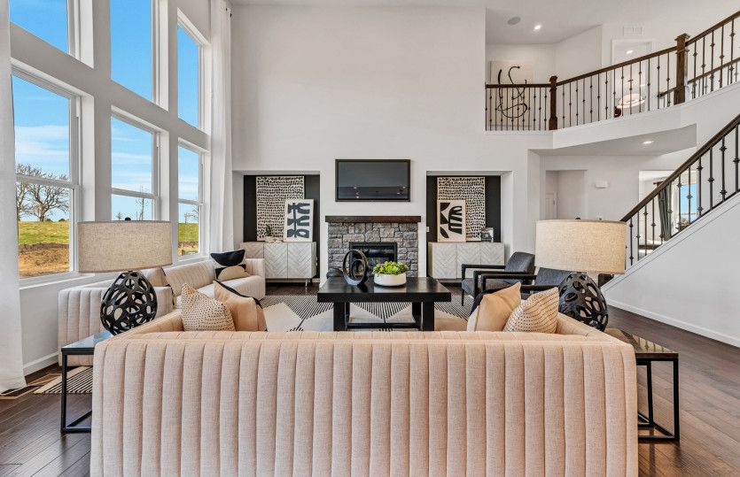 Gathering Room Open to Kitchen