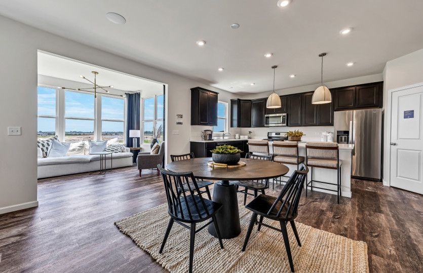 Dining Room, Open to Kitchen and Optional Sun Room