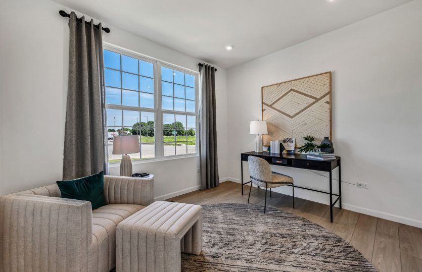 Flex Room or Home Office, Adjacent to the Foyer