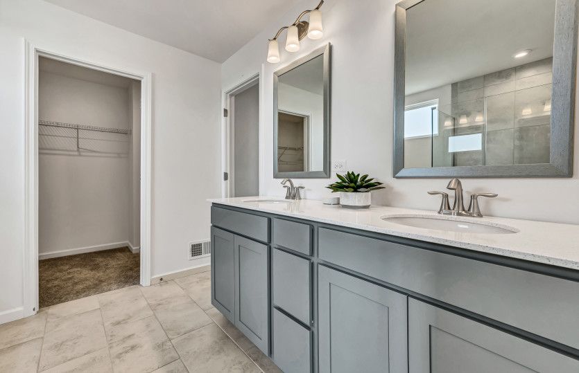 Owner's Bath with Double Bowl Vanity