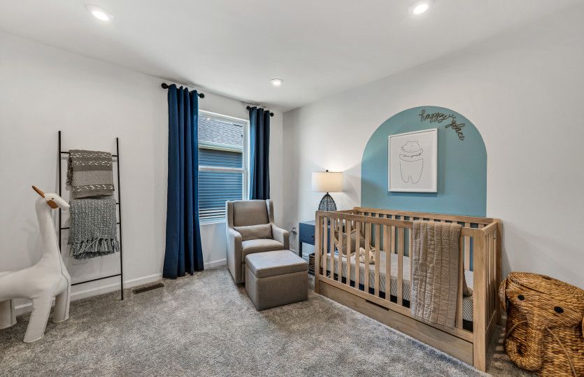 Secondary Bedroom Showcased as a Nursery