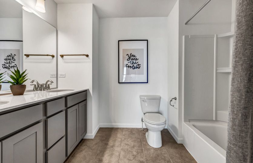 Second Full Bath with Double Bowl Vanity