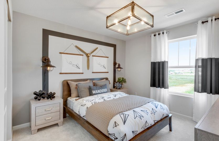 Secondary Bedroom Showcased as a Guest Bedroom