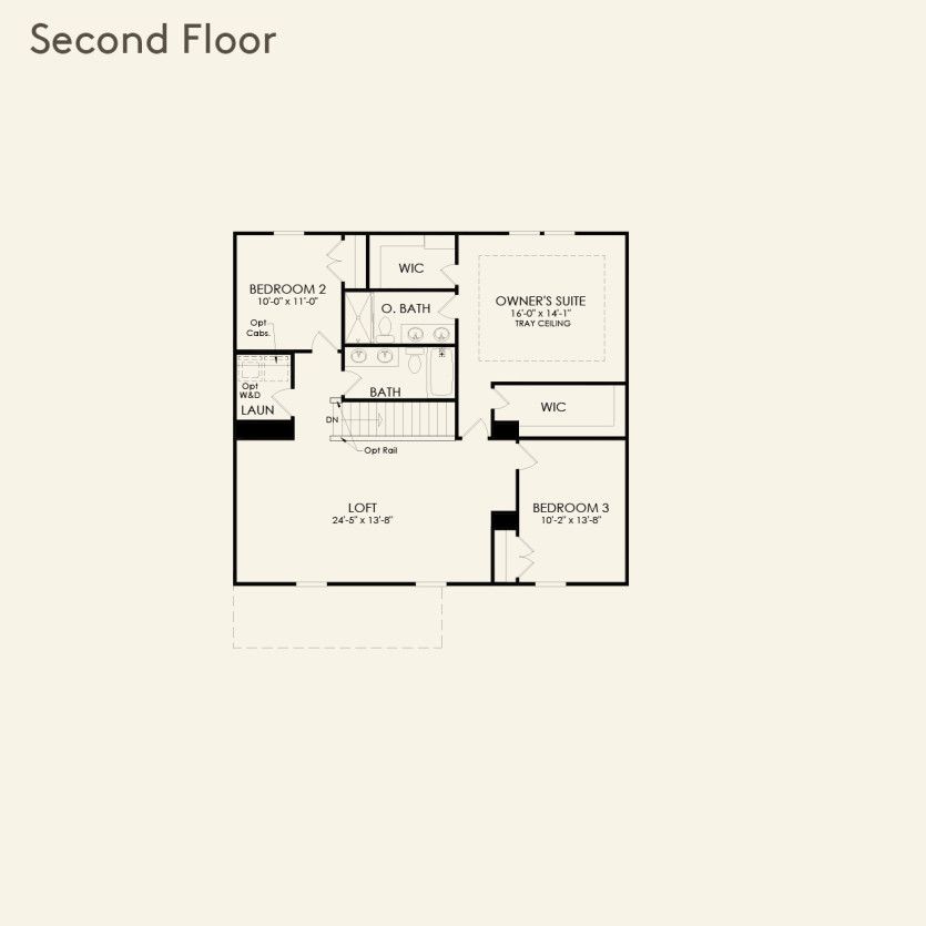 Second Floor 3 br / 2.5 ba