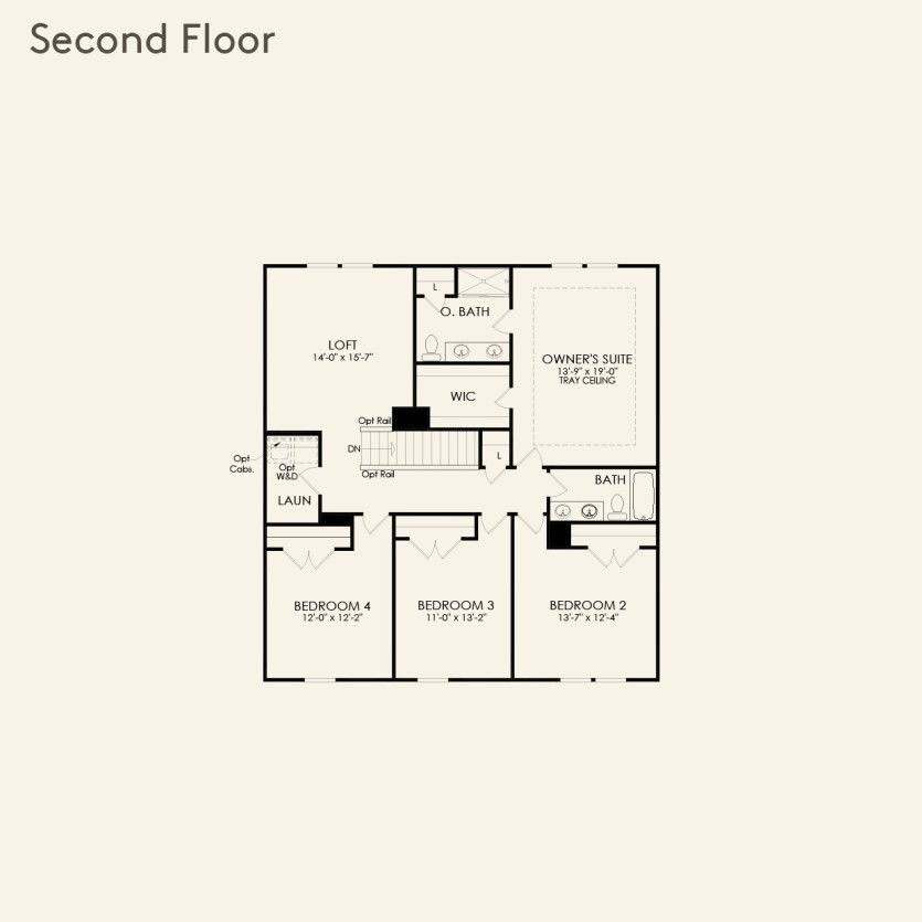 Second Floor 4 br / 2.5 ba