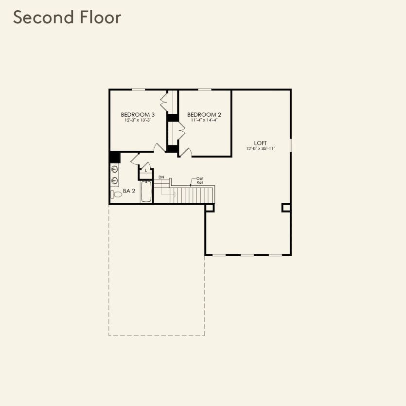Second Floor 3 br / 2.5 ba