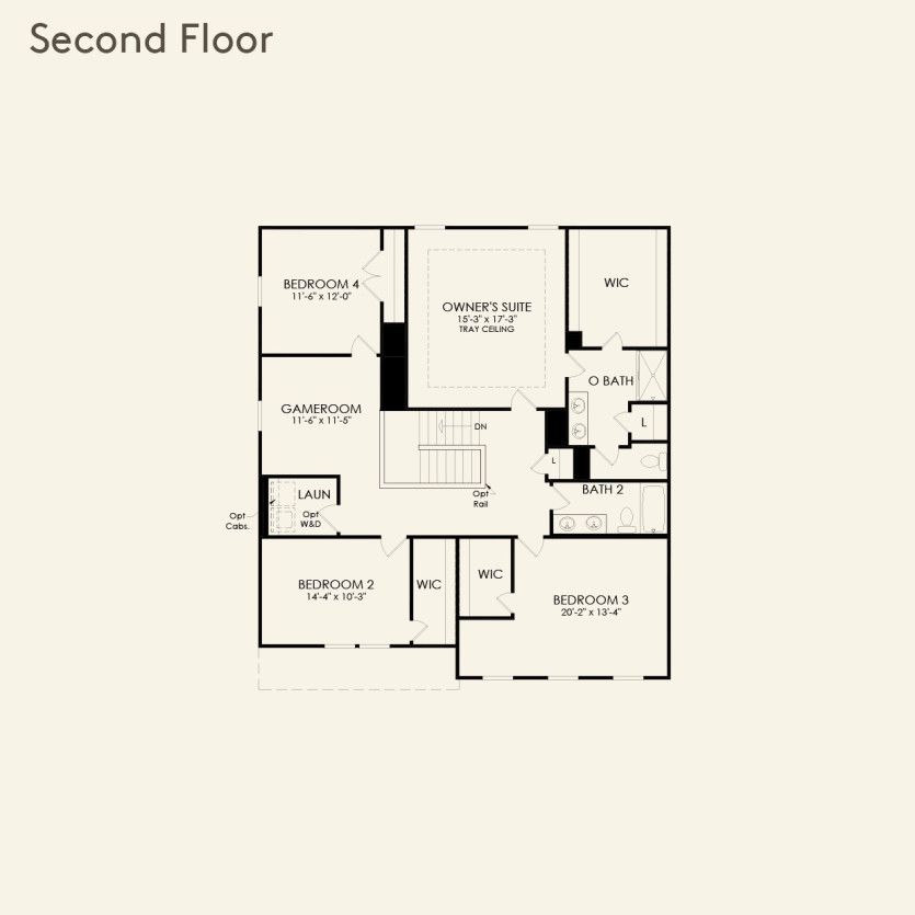 Second Floor 4 br / 2.5 ba