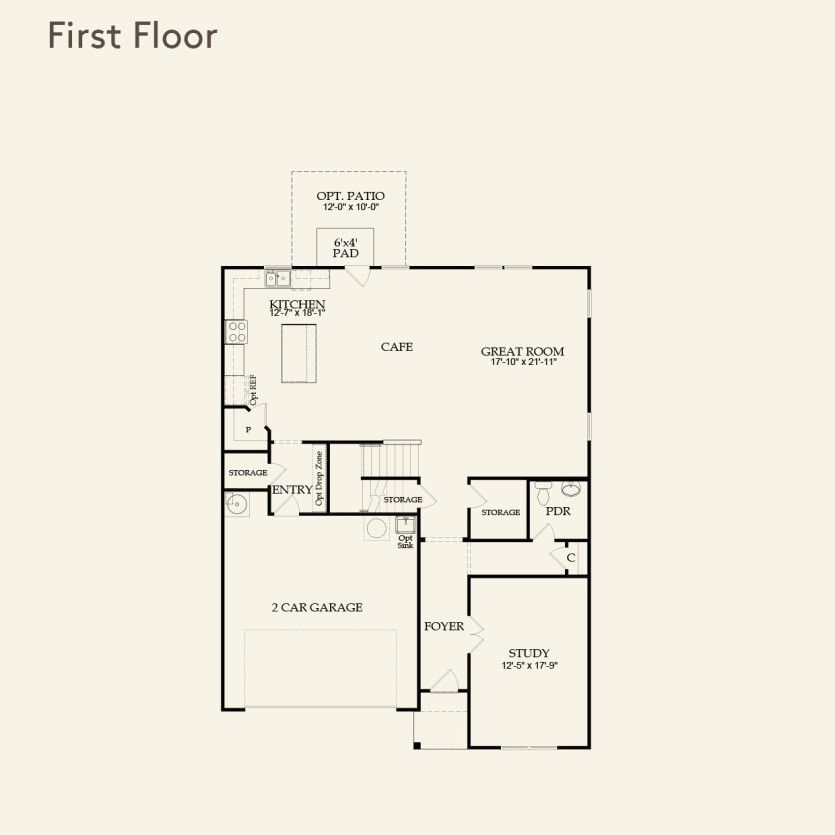 First Floor 4 br / 2.5 ba