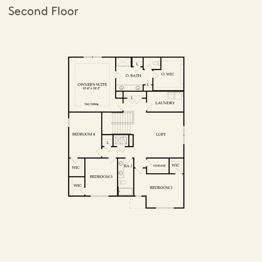 Second Floor 4 br / 2.5 ba