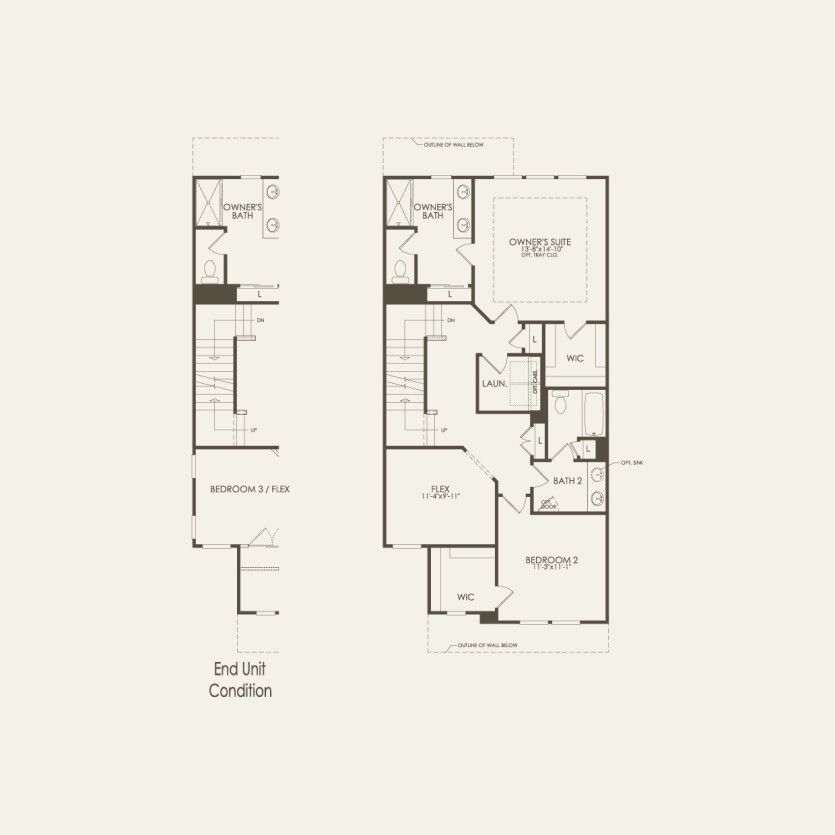 Second Floor 2 br / 2.5 ba