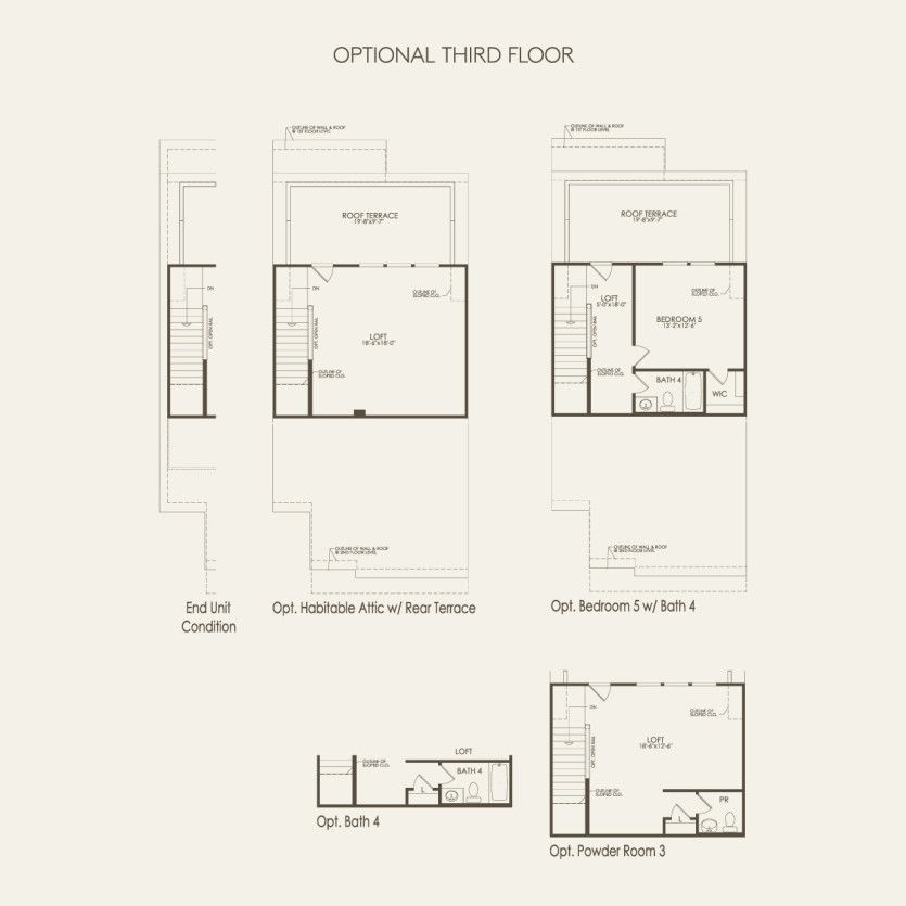 Third Floor 2 br / 2.5 ba