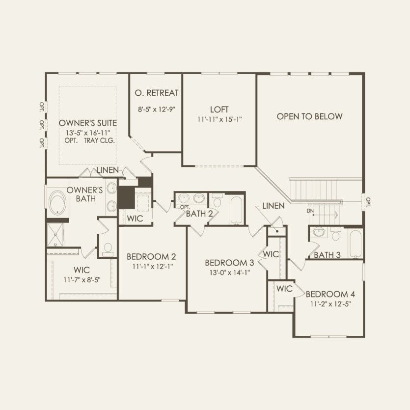 Second Floor 4 br / 3.5 ba