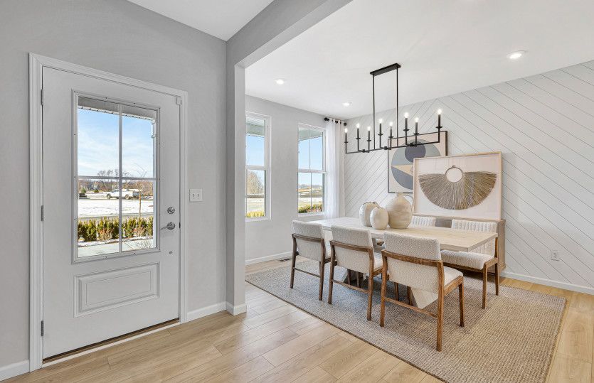Formal Dining Room Adjacent to Foyer