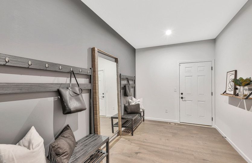 Large Mud Room at Owner's Entry