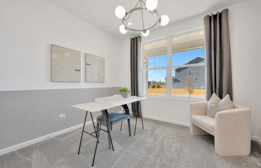 Flex Room or Home Office, Adjacent to the Foyer