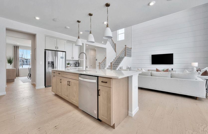 Open Kitchen with Large Island