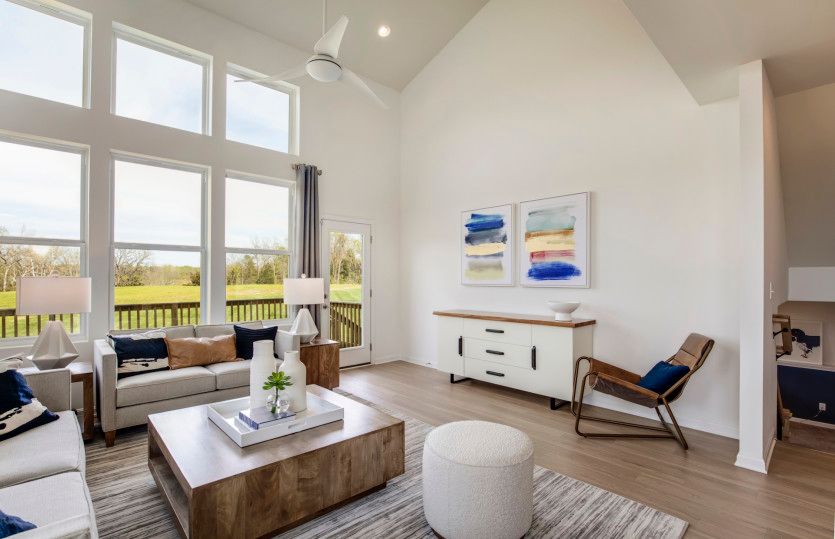 Two-story gathering room