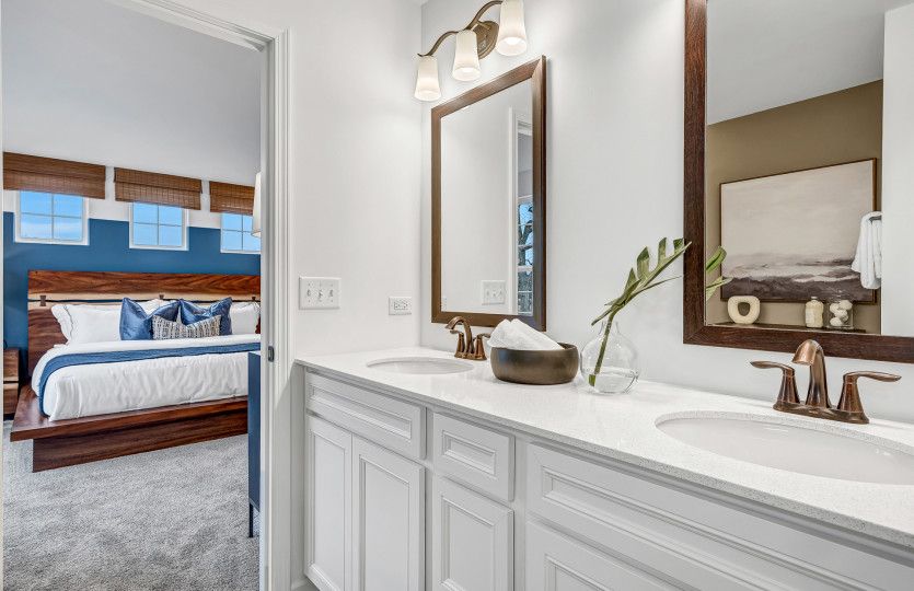 Private Owner's Bath with Dual Vanities