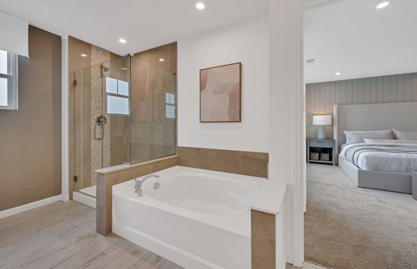 Separate Shower and Soaking Tub in Owner's Bath